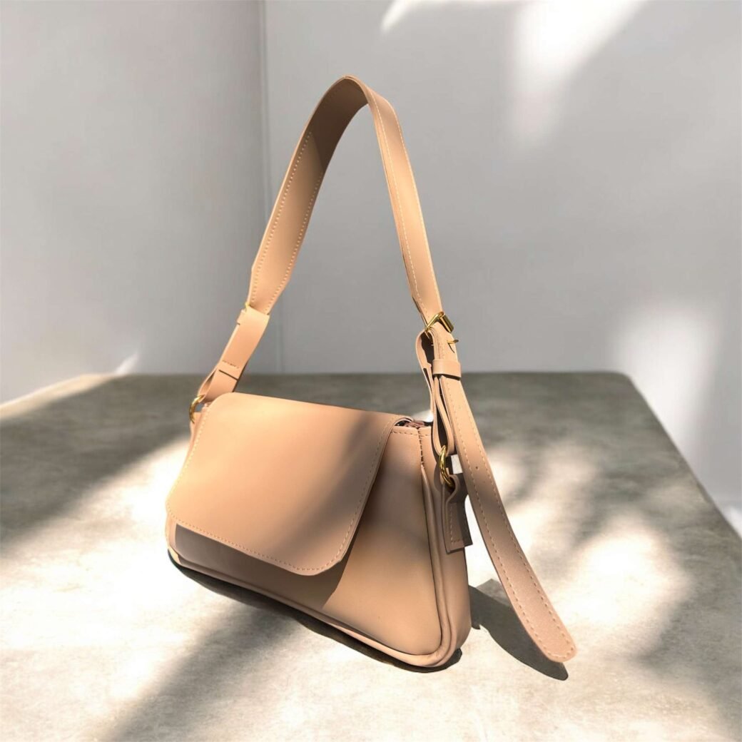 Beige Small Shoulder Bag - Image 2
